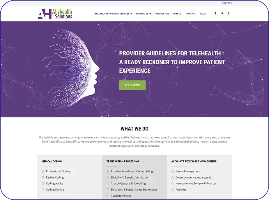 webpage development for align financials by hoffstee