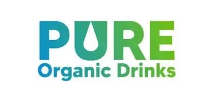 custom branding and logo design for Pure Organic Drinks
