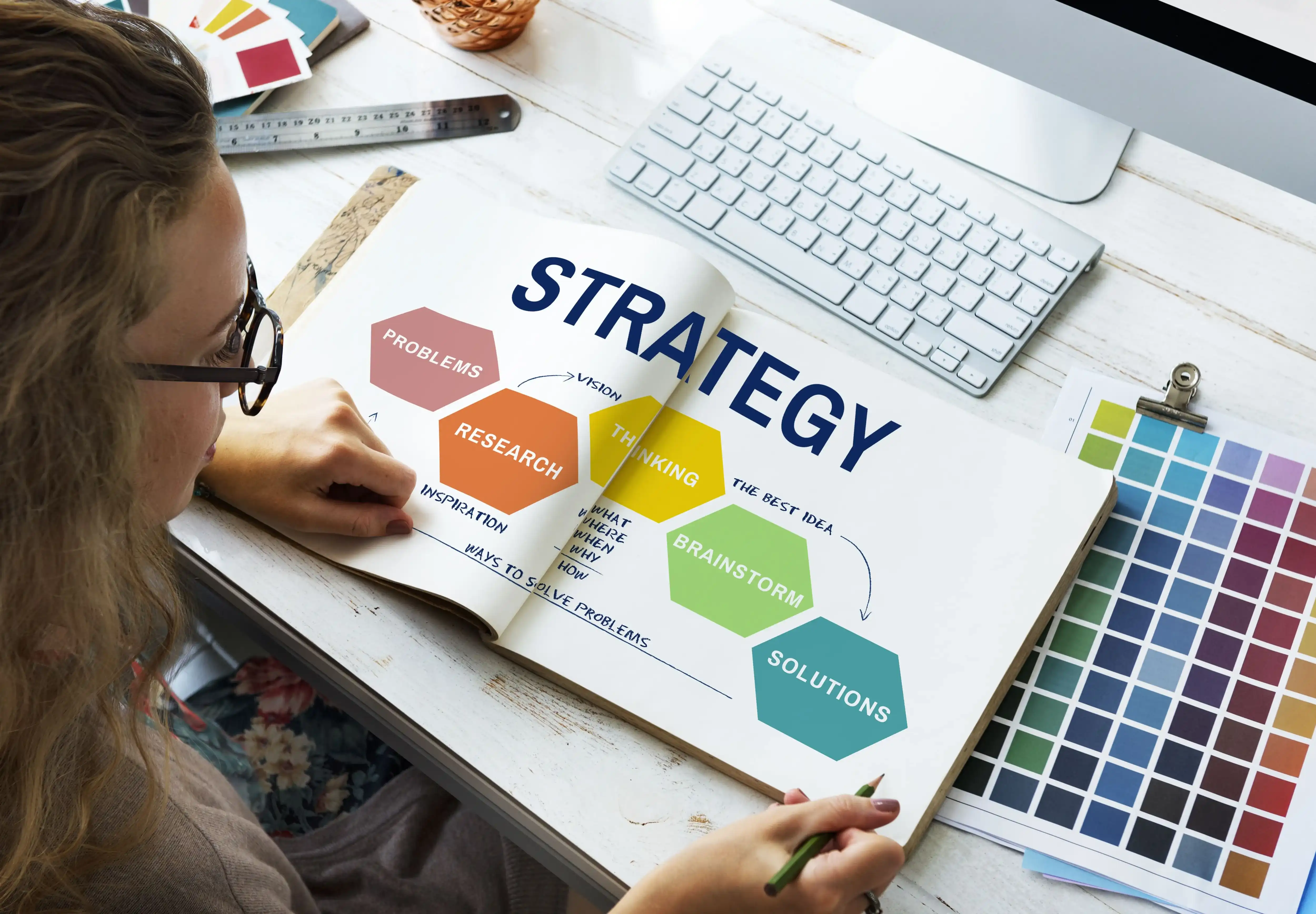 Concept Development designers create initial concepts based on your brief—exploring layout, colour, typography, and overall tone